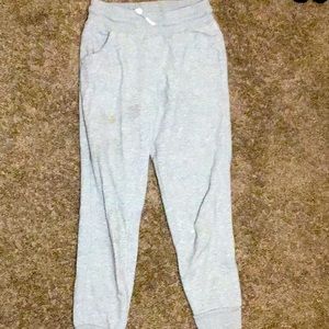 Grey sweatpants